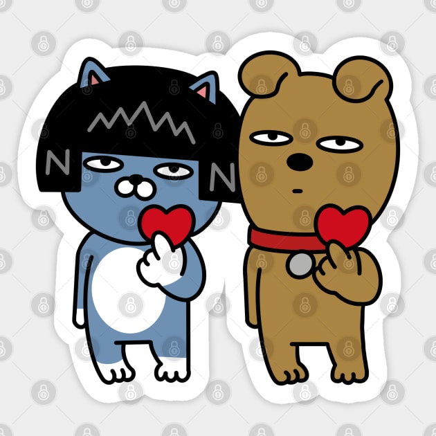 Couple Tee - Frodo & Neo Sticker by smileyfriend